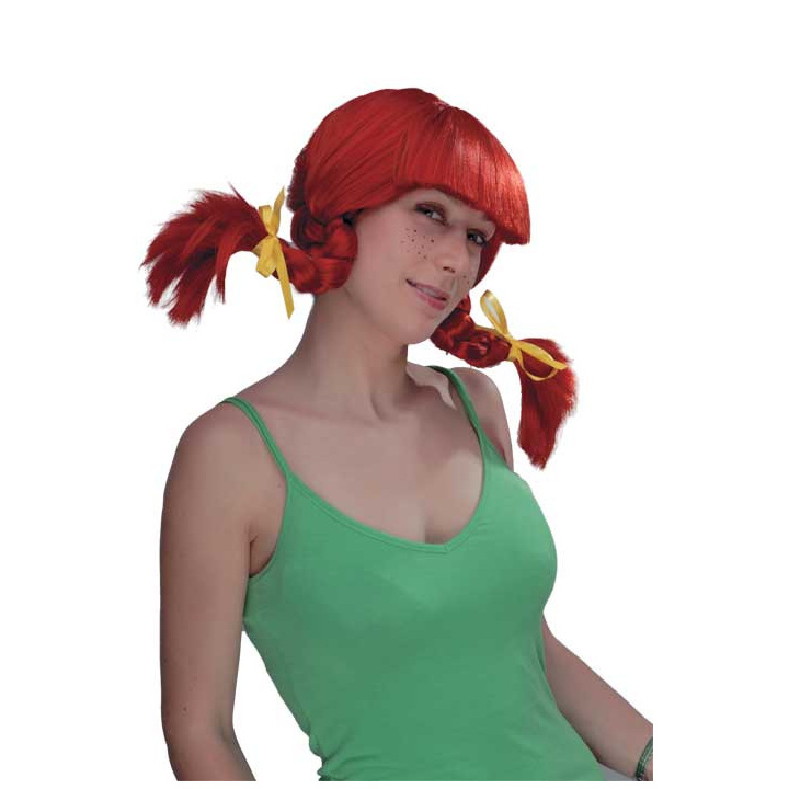 Pippi Longstocking Orange Wig with Braids | Alegro Athens