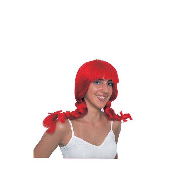 Pippi Longstocking Red Wig with Braids | Alegro Athens