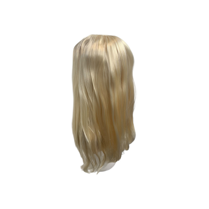 Ariadne Long Blonde Wig with Small Side Braids and Center Parting