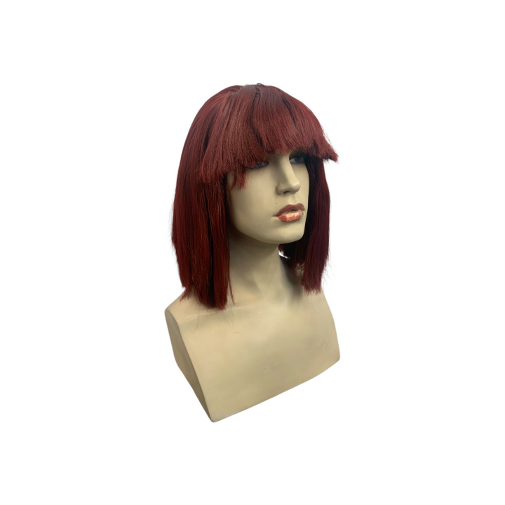 Cecilia Auburn Bob Wig with Fringe | Handmade in Greece | Alegro Athens