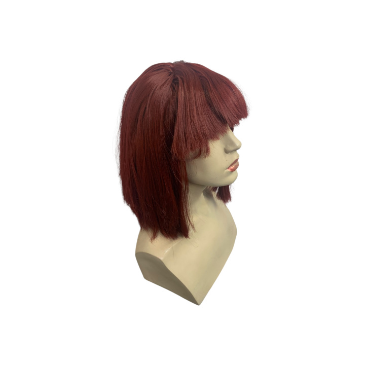 Cecilia Auburn Bob Wig with Fringe | Handmade in Greece | Alegro Athens