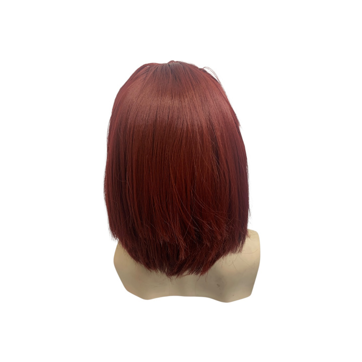 Cecilia Auburn Bob Wig with Fringe | Handmade in Greece | Alegro Athens
