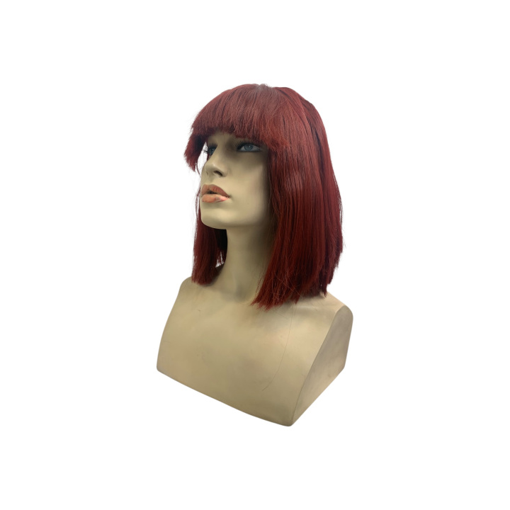 Cecilia Auburn Bob Wig with Fringe | Handmade in Greece | Alegro Athens