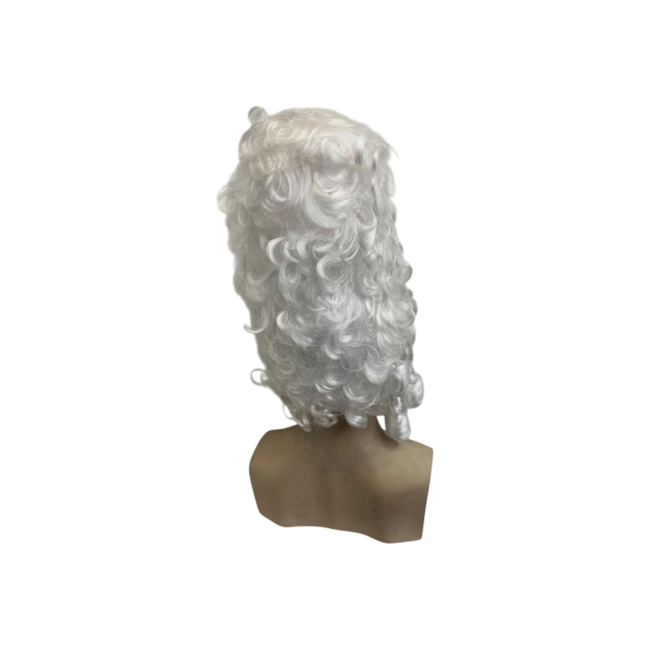 Tall White Baroque Countess Wig with Ringlet Curls