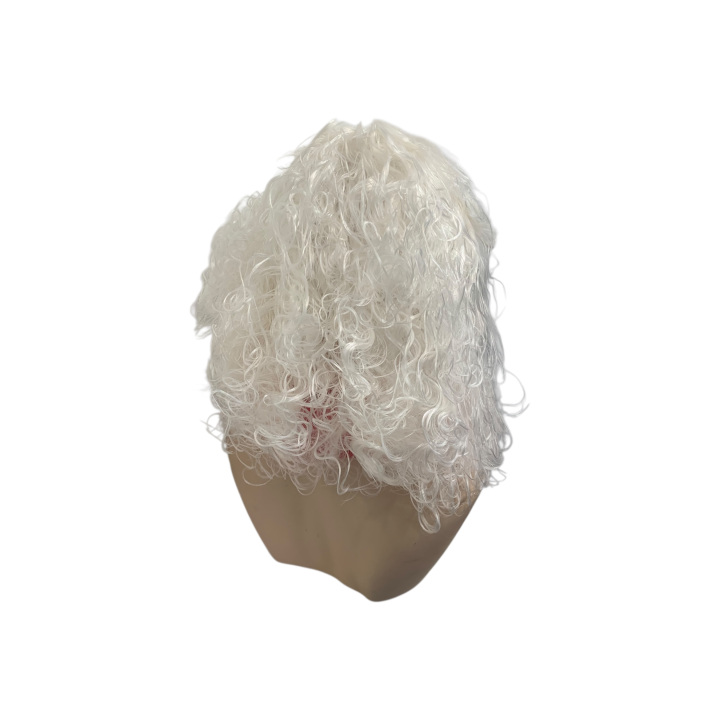 Santa Claus Long Curly Wig White Matte | Professional Performance | Alegro Athens