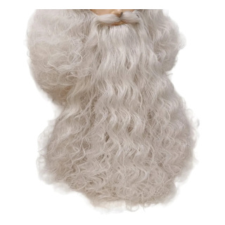Santa Claus Long Curly Beard Grayish White | Professional Performance | Alegro Athens