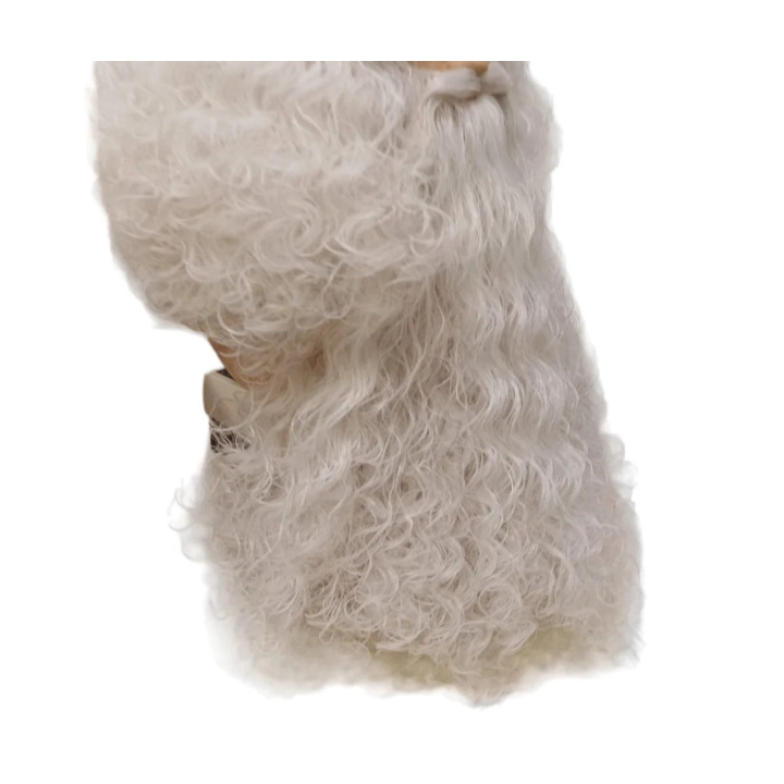 Santa Claus Long Curly Beard Grayish White | Professional Performance | Alegro Athens