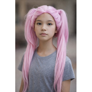 Mira K-Pop Pink Twin-Tail Wig | Idol Cosplay & Carnival | Alegro Athens