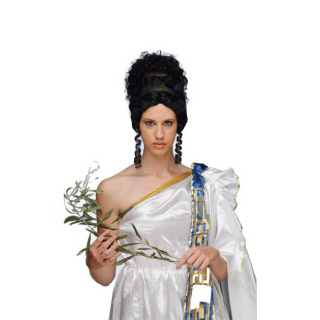 Περούκα Αρχαία Ελληνίδα Μαύρη | Μυθολογία & Θέατρο | Alegro