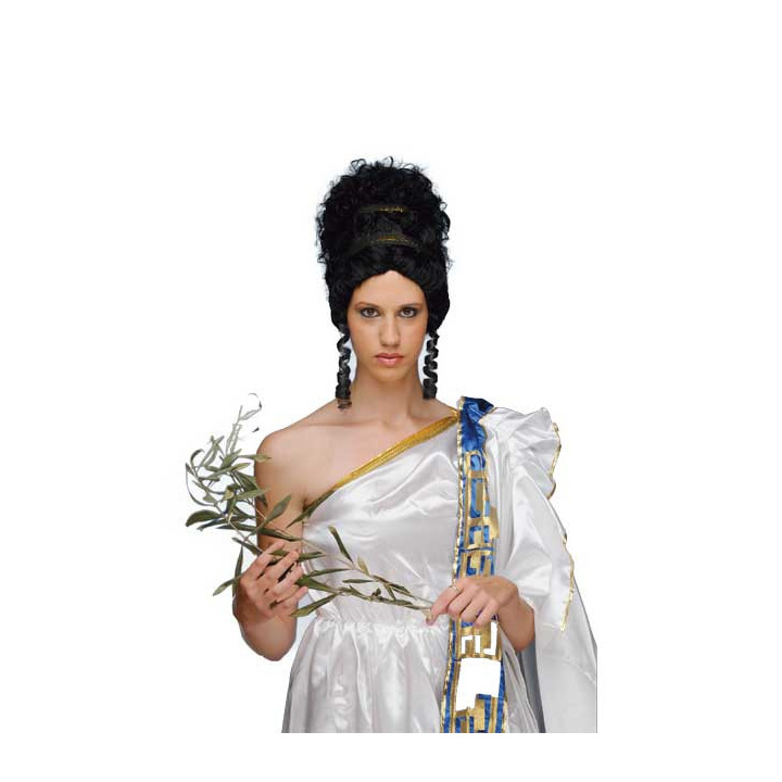 Ancient Greek Girl Black Wig | Mythology & Theatre | Alegro Athens