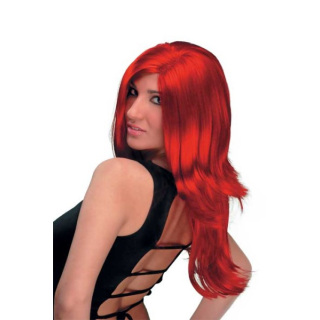 Δανάη Μακριά Κόκκινη Περούκα με Χωρίστρα στο Πλάι