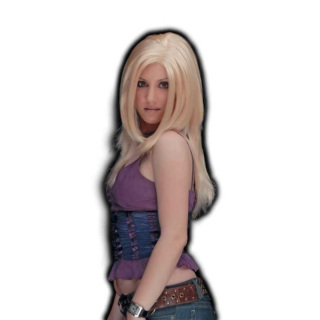 Δανάη Μακριά Μελί Περούκα με Χωρίστρα στο Πλάι