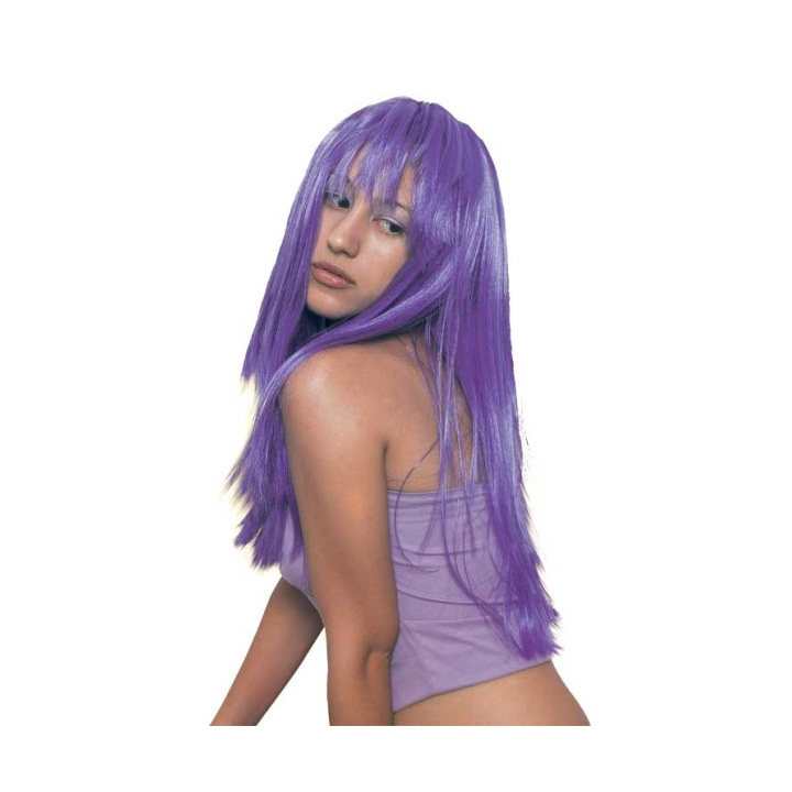 Xena Long Purple Wig with Fringe | Handmade in Greece | Alegro Athens