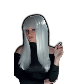 Xena Long White Wig with Fringe | Handmade in Greece | Alegro Athens