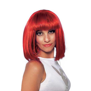 Σεσίλια Κόκκινη Καρέ Περούκα με Φράντζα | Alegro Αθήνα