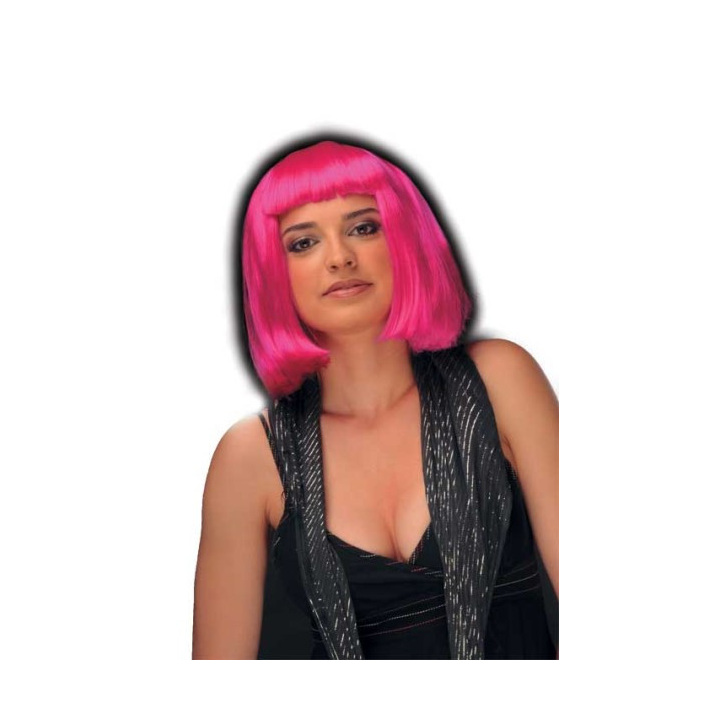 Cecilia Fuchsia Bob Wig with Fringe | Handmade in Greece | Alegro Athens