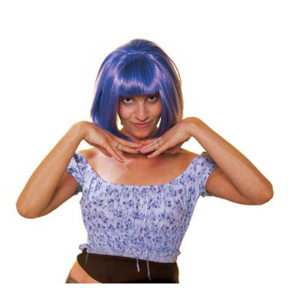 Cecilia Purple Bob Wig with Fringe | Fantasy & Theatre | Alegro Athens