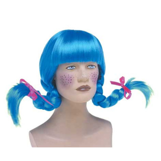 Pippi Azure Wig with Braids | Children's Carnival | Alegro Athens