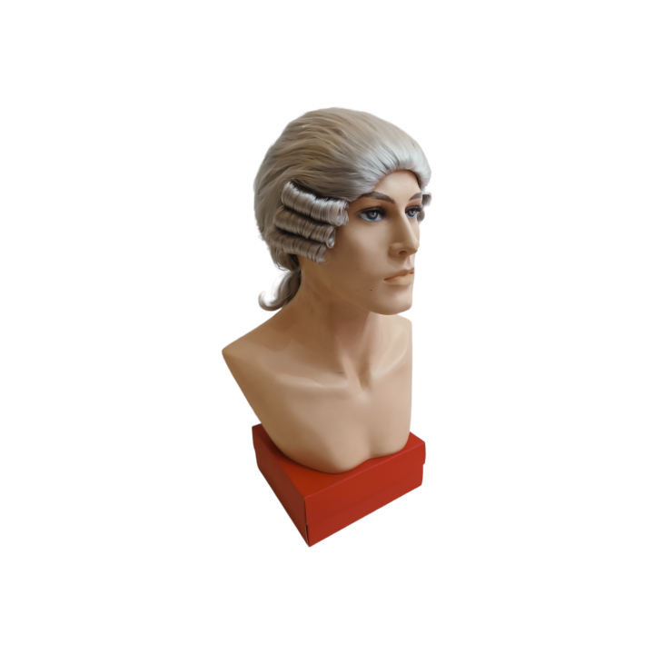 Ανδρική Γκρι Θεατρική Περούκα Μπαρόκ 17ου Αιώνα | Alegro Αθήνα