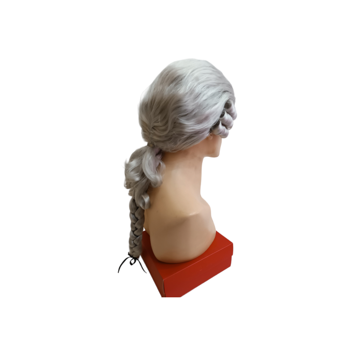 Colonial Male Gray Baroque Theatrical Wig 17th Century | Alegro Athens
