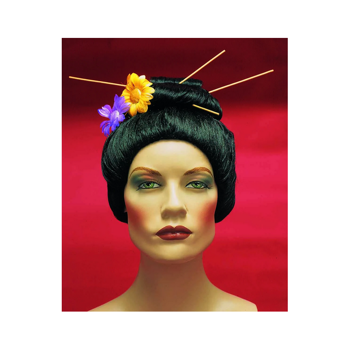 Geisha Theatrical Wig Japanese Elegance | Carnival & Theatre | Alegro Athens