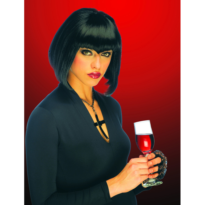 Short Gothic Black Bob Wig | Halloween & Carnival | Alegro Athens