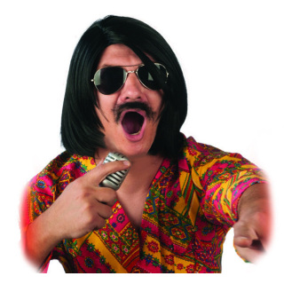 Toni Sfinos-Inspired Black Wig | Greek Pop Icon Carnival | Alegro Athens