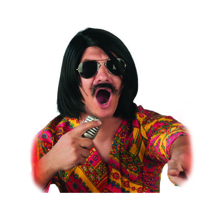 Toni Sfinos-Inspired Black Wig | Greek Pop Icon Carnival | Alegro Athens