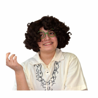 Mirabel black curly wig