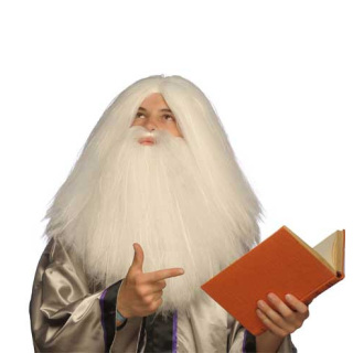 Προφήτης Σετ Λευκή Περούκα και Γενειάδα