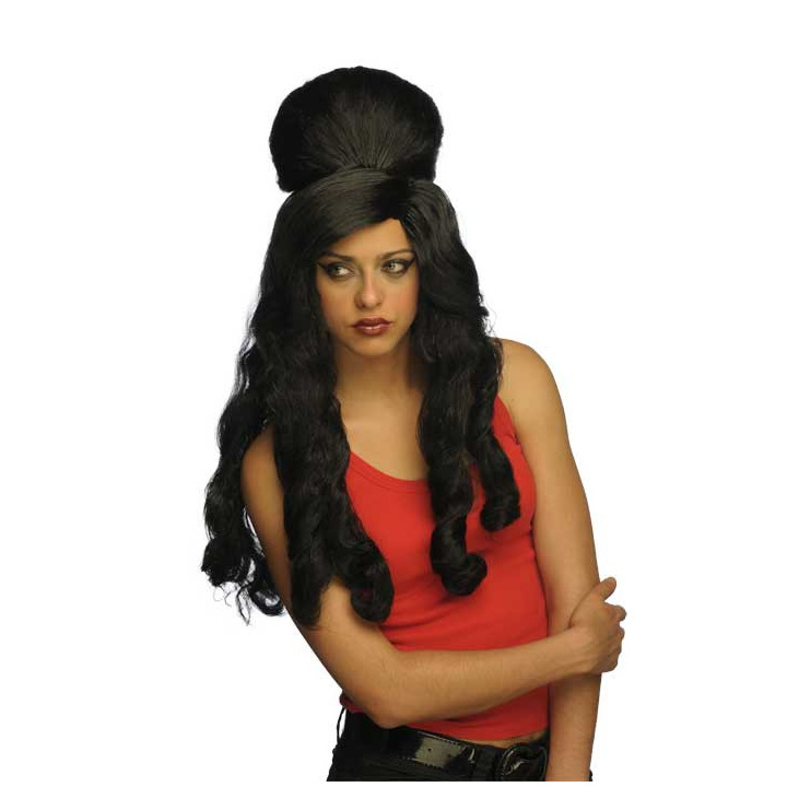Amy Winehouse Black Long Wig | Music Tribute Carnival | Alegro Athens