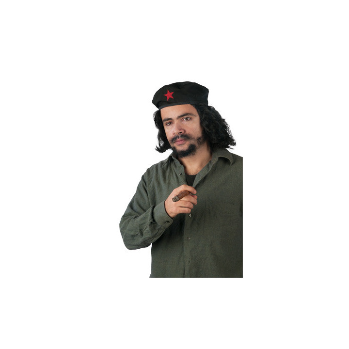 Che Guevara Black Men's Wig | Revolutionary Carnival Costume | Alegro Athens