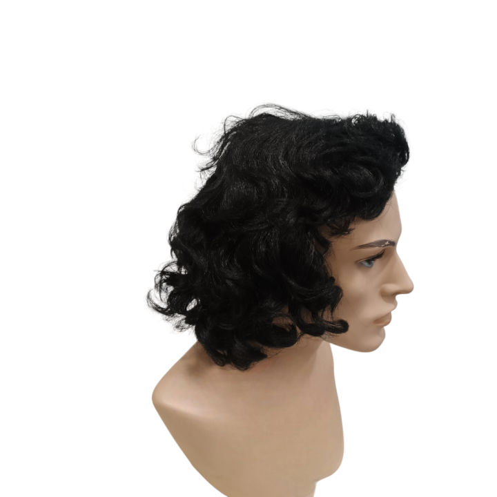 Che Guevara Black Men's Wig | Revolutionary Carnival Costume | Alegro Athens
