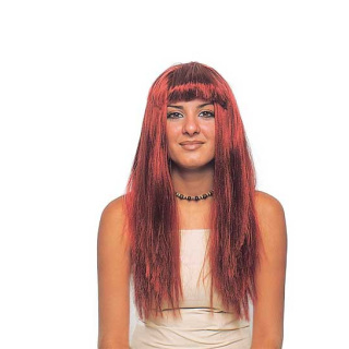 Περούκα ίσια μακριά με αφέλεια.