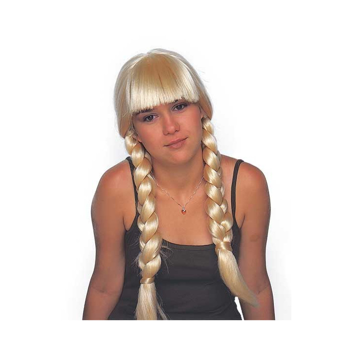 Villager Blonde Wig with Braids | Folk Carnival Costume | Alegro Athens