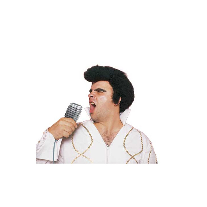 Έλβις Rockabilly Μαύρη Περούκα Τσουλούφι | Απόκριες & Αφιέρωμα | Alegro