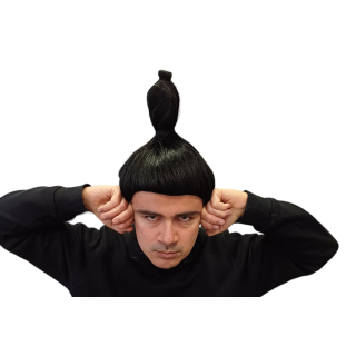 Authentic Sumo Wrestler Wig Japanese Topknot | Cosplay & Carnival | Alegro Athens