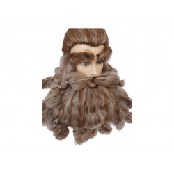 Stoick legendary  wig and beard and eyebrows costume cosplay set