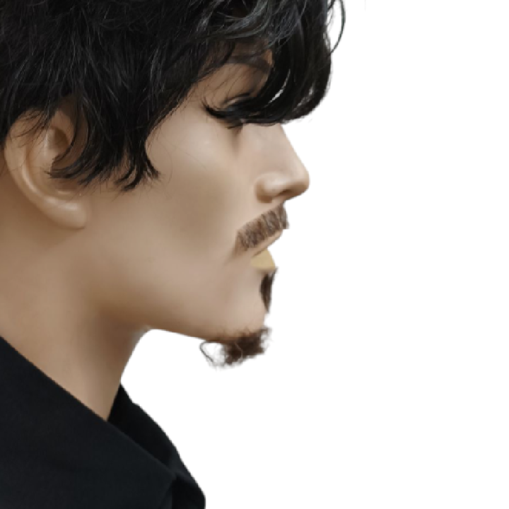 Χειροποίητο Καστανό Μουστάκι Πρόεδρος Τούλι Γενάκι | Alegro