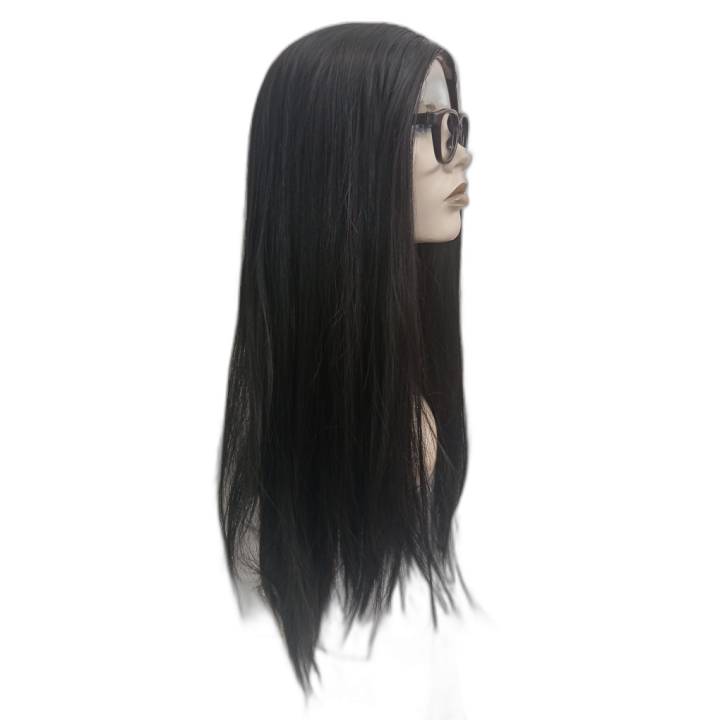 Nana Singer-Inspired Long Black Wig and Glasses Set | Carnival | Alegro Athens