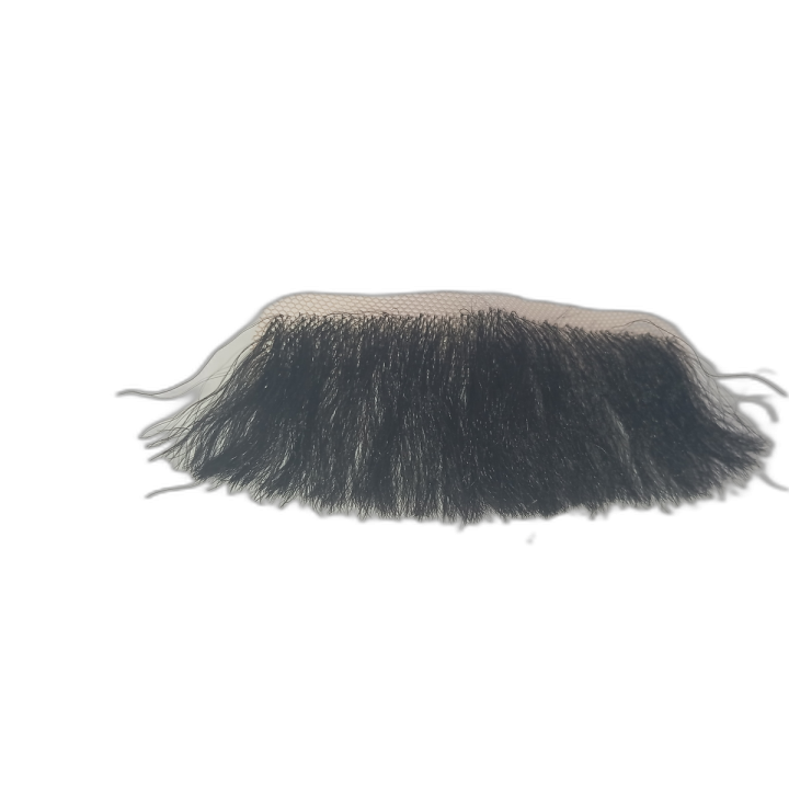 Χειροποίητο Μαύρο Παχύ Μουστάκι Τούλι Φυσική Τρίχα | Alegro