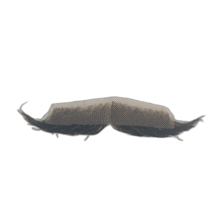 Handmade Brown Trader's Handlebar Moustache on Lace | Victorian Theatre | Alegro Athens