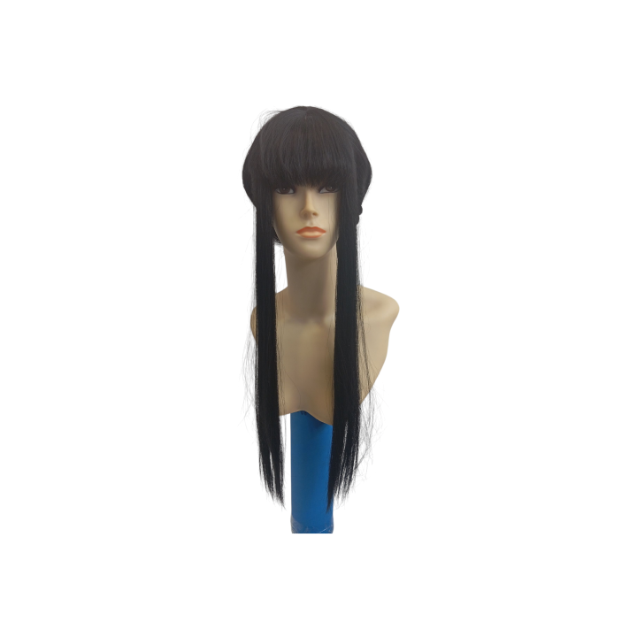 Jabami Yumeko Long Black Cosplay Wig Bangs | Kakegurui Anime | Alegro Athens