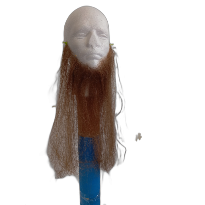 Long Light Brown Wise Guru Beard on Lace | Sage Costume | Alegro Athens