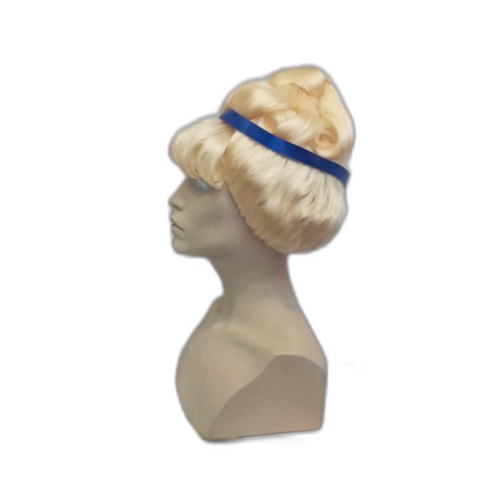 Σταχτοπούτα Ψηλή Ξανθιά Σγουρή Περούκα Μπλε Κορδέλα | Απόκριες | Alegro