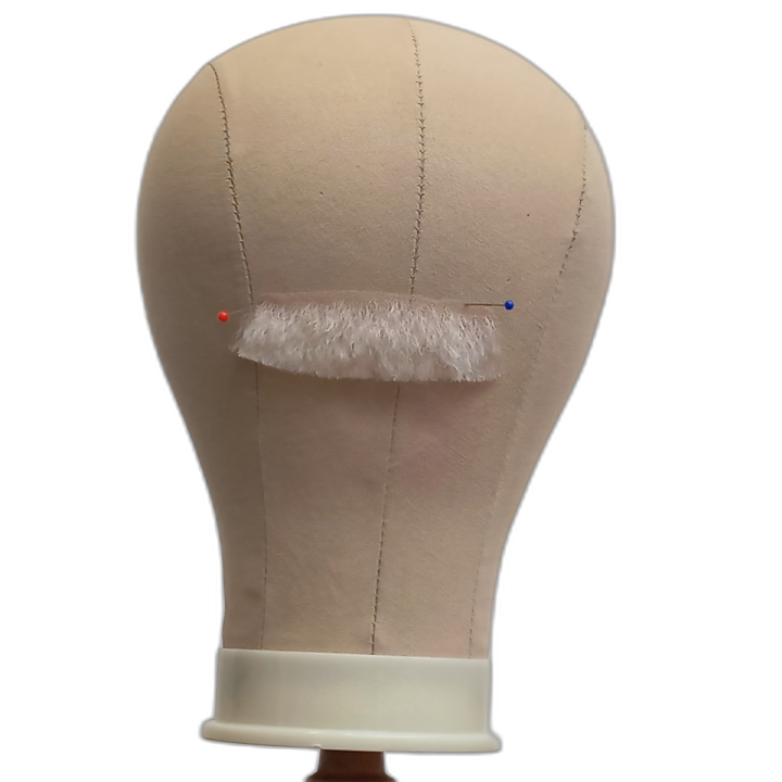 Μπάρμπας Χειροποίητο Λευκό Μουστάκι Τούλι Φυσική Τρίχα | Alegro