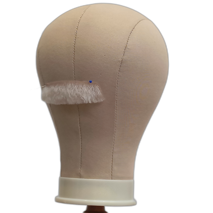 Μπάρμπας Χειροποίητο Λευκό Μουστάκι Τούλι Φυσική Τρίχα | Alegro