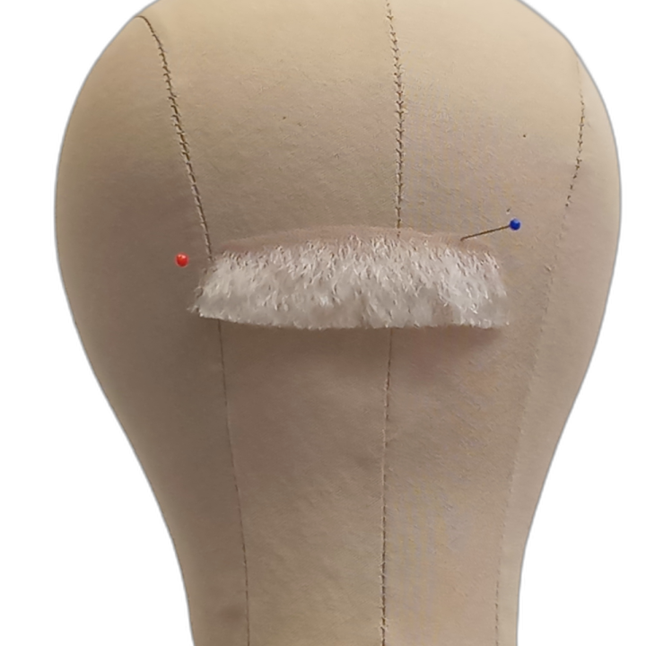 Μπάρμπας Χειροποίητο Λευκό Μουστάκι Τούλι Φυσική Τρίχα | Alegro