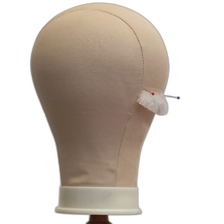 Μπάρμπας Χειροποίητο Λευκό Μουστάκι Τούλι Φυσική Τρίχα | Alegro