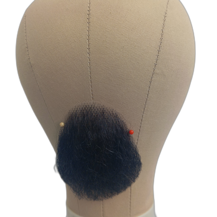 Medium Black Goatee Handmade Beard on Lace